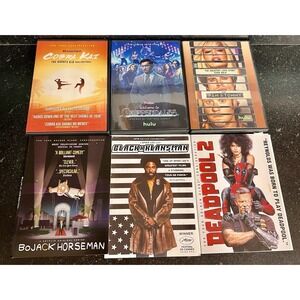 Lot of 6 "For Your Consideration" FYC Promotional DVDs Hulu, Netflix, YouTube